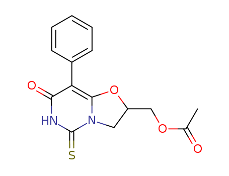 7H-Oxazolo[3,2-c]pyrimidin-7-one,2-[(acetyloxy)methyl]-2,3,5,6-tetrahydro-8-phenyl-5-thioxo- cas  30346-04-4