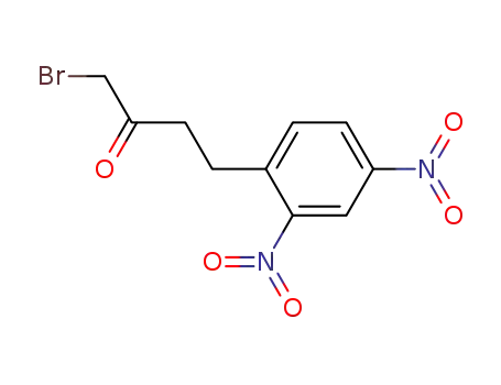 Molecular Structure of 23043-37-0 (1-Bromo-4-(2,4-dinitrophenyl)butan-2-one)
