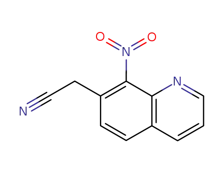 Molecular Structure of 105214-06-0 (2-(8-nitroquinolin-7-yl)acetonitrile)