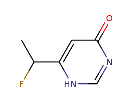 Molecular Structure of 227184-11-4 (6-(1-FLUOROETHYL)-4(1H)-PYRIMIDINONE)