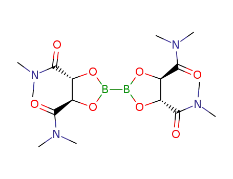 Molecular Structure of 480438-22-0 (BIS(N,N,N'N'-TETRAMETHYL-L-TARTRAMIDEGLYCOLATO)DIBORON)