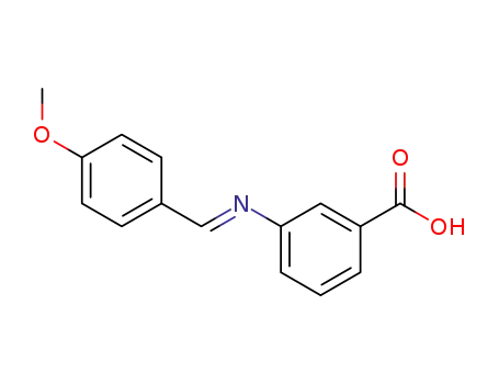 3-{[(E)-(4-methoxyphenyl)methylidene]amino}benzoic acid