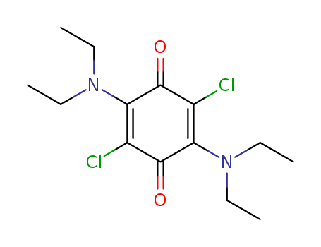 2,5-Cyclohexadiene-1,4-dione,2,5-dichloro-3,6-bis(diethylamino)- cas  23019-38-7