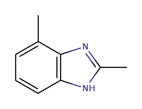 Molecular Structure of 23291-66-9 (1H-Benzimidazole,2,4-dimethyl-(9CI))