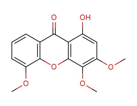 9H-Xanthen-9-one,1-hydroxy-3,4,5-trimethoxy-