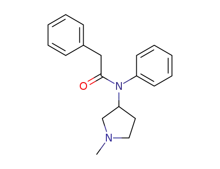 Molecular Structure of 23150-72-3 (N-(1-methylpyrrolidin-3-yl)-N,2-diphenylacetamide)