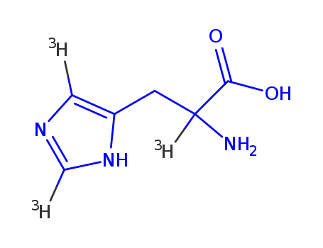 Molecular Structure of 22835-06-9 (L-HISTIDINE-2,5-3H)