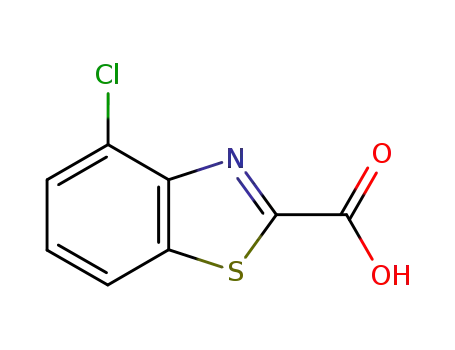 Molecular Structure of 3622-02-4 (2-Benzothiazolecarboxylicacid,4-chloro-(7CI,8CI))