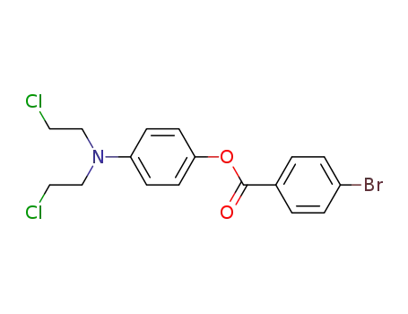 Molecular Structure of 22953-53-3 (p-[Bis(2-chloroethyl)amino]phenyl=p-bromobenzoate)