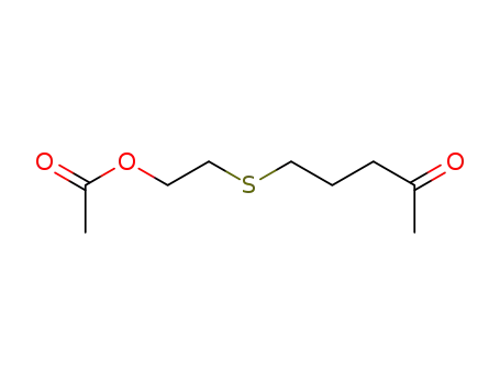 Molecular Structure of 22842-73-5 (2-[(4-oxopentyl)sulfanyl]ethyl acetate)