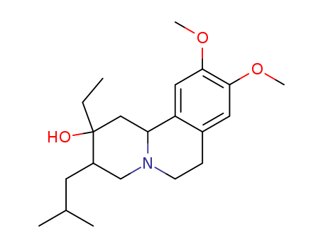 2-ethyl-9,10-dimethoxy-3-(2-methylpropyl)-1,3,4,6,7,11b-hexahydro-2H-pyrido[2,1-a]isoquinolin-2-ol(303-75-3)