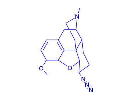 Molecular Structure of 22958-08-3 (6β-Azido-4,5α-epoxy-3-methoxy-17-methylmorphinan)