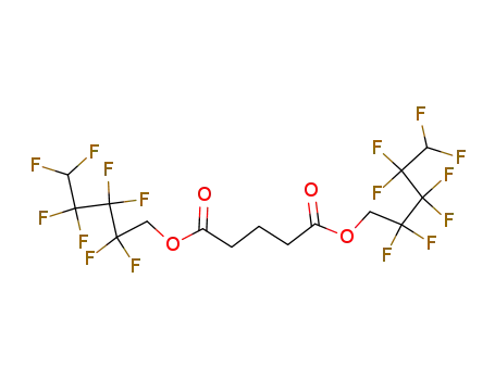 Molecular Structure of 308-36-1 (bis(2,2,3,3,4,4,5,5-octafluoropentyl) pentanedioate)