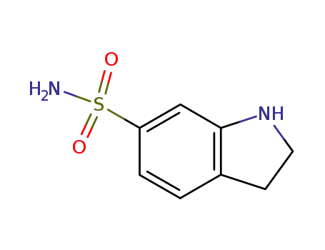 Molecular Structure of 3074-25-7 (1H-Indole-6-sulfonamide,2,3-dihydro-(9CI))