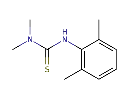 Molecular Structure of 24053-70-1 (3-(2,6-dimethylphenyl)-1,1-dimethylthiourea)