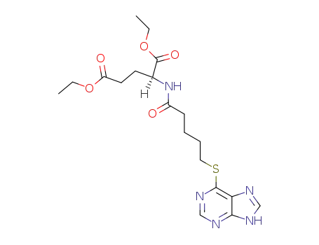 Diethyl 2-[5-(7H-purin-6-ylsulfanyl)pentanoylamino]pentanedioate
