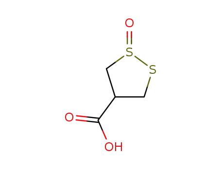 Molecular Structure of 3083-96-3 (1,2-dithiolane-4-carboxylic acid 1-oxide)