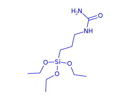 23779-32-0,N-(Triethoxysilylpropyl)urea,Urea,[3-(triethoxysilyl)propyl]- (8CI,9CI);(g-Ureidopropyl)triethoxysilane;3-Ureidopropyltriethoxysilane;A 1160;AY 43-031;KBE 585;KBM 585;N-[3-(Triethoxysilyl)propyl]urea;NUC Silicone A1160;NUC-A 1160;SIU 9055.0;Triethoxy(g-ureidopropyl)silane;Ureidopropyltriethoxysilane;Y5650;Z 6676;