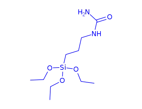 Molecular Structure of 23779-32-0 (N-(Triethoxysilylpropyl)urea)