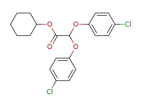 Molecular Structure of 30616-36-5 (cyclohexyl bis(4-chlorophenoxy)acetate)