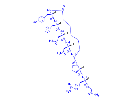 Glycinamide,L-tyrosyl-L-phenylalanyl-L-glutaminyl-L-asparaginyl-7-carboxy-2-aminoheptanoyl-L-prolyl-L-arginyl-,(5®1)-lactam (9CI)