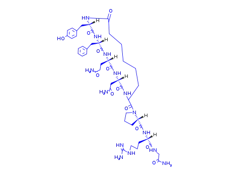 Molecular Structure of 40944-53-4 ([ASU1,6,ARG8]-VASOPRESSIN)