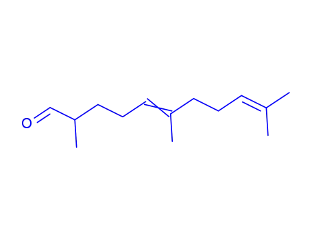 Molecular Structure of 24048-13-3 (2,6,10-trimethylundeca-5,9-dienal)