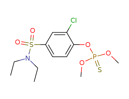 30979-08-9,O-[2-chloro-4-(diethylsulfamoyl)phenyl] O,O-dimethyl phosphorothioate,