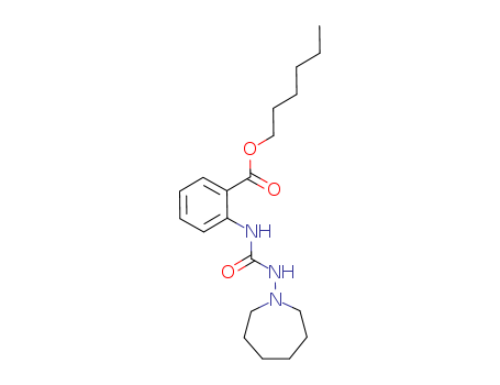 23614-19-9,hexyl 2-[(azepan-1-ylcarbamoyl)amino]benzoate,Anthranilicacid, N-[(hexahydro-1H-azepin-1-yl)carbamoyl]-, hexyl ester (8CI)