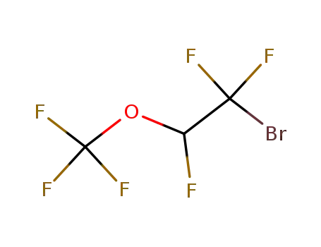 Molecular Structure of 2356-55-0 (2-BROMO-1,2,2-TRIFLUOROETHYL TRIFLUOROMETHYL ETHER)