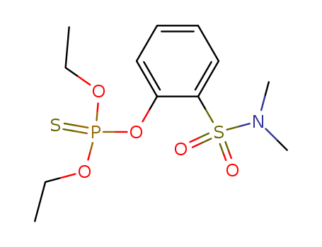 Phosphorothioic acid,O,O-diethyl ester, O-ester with o-hydroxy-N,N-dimethylbenzenesulfonamide (8CI)