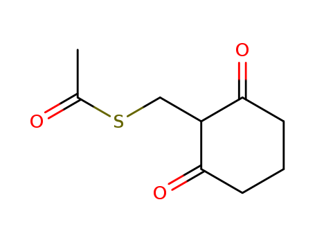 23853-45-4,S-[(2,6-dioxocyclohexyl)methyl] ethanethioate,Aceticacid, thio-, S-ester with 2-(mercaptomethyl)-1,3-cyclohexanedione (8CI);1,3-Cyclohexanedione, 2-(mercaptomethyl)-, acetate (8CI); NSC 280653