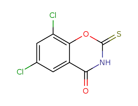 Molecular Structure of 23611-67-8 (6,8-Dichloro-2-thio-2H-1,3-benzoxazine-2,4(3H)-dione)