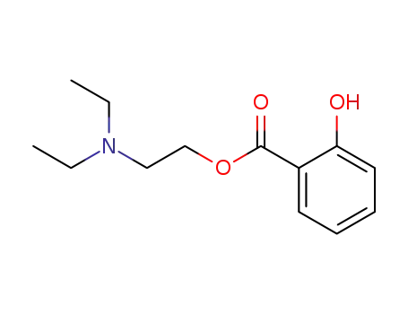 Molecular Structure of 23573-66-2 (2-diethylaminoethyl 2-hydroxybenzoate)
