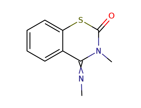 1,3(2H)Benzothiazin-2-one, 3,4-dihydro-3-methyl-4-methylimino-