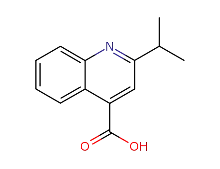 Molecular Structure of 306749-60-0 (2-ISOPROPYLQUINOLINE-4-CARBOXYLIC ACID)
