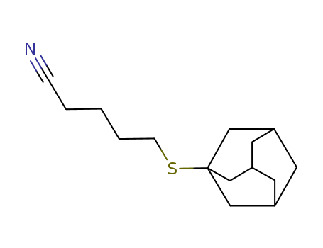 30771-95-0,5-(tricyclo[3.3.1.1~3,7~]dec-1-ylsulfanyl)pentanenitrile,Valeronitrile,5-(1-adamantylthio)- (8CI); NSC 193500