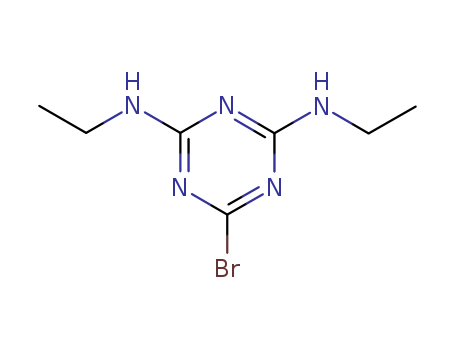 3084-94-4,6-Bromo-N,N'-diethyl-1,3,5-triazine-2,4-diamine,1,3,5-Triazine-2,4-diamine,6-bromo-N,N'-diethyl- (9CI); s-Triazine, 2-bromo-4,6-bis(ethylamino)-(6CI,7CI,8CI); 2-Bromo-4,6-bis(ethylamino)-s-triazine; Bromosimazine