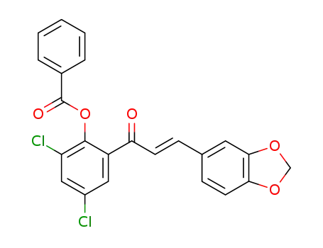 2'-benzoyloxy-3',5'-dichloro-3,4-methylenedioxy-<i>trans</i>-chalcone