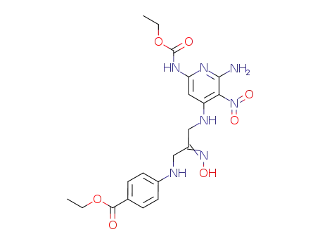 ethyl 4-[[(2E)-3-[[2-amino-6-(ethoxycarbonylamino)-3-nitropyridin-4-yl]amino]-2-hydroxyiminopropyl]amino]benzoate