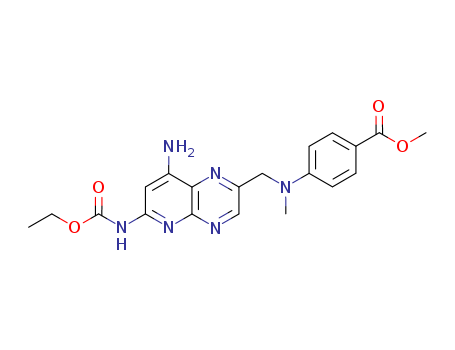 Benzoic acid,4-[[[8-amino-6-[(ethoxycarbonyl)amino]pyrido[2,3-b]pyrazin-2-yl]methyl]methylamino]-,methyl ester cas  30768-52-6