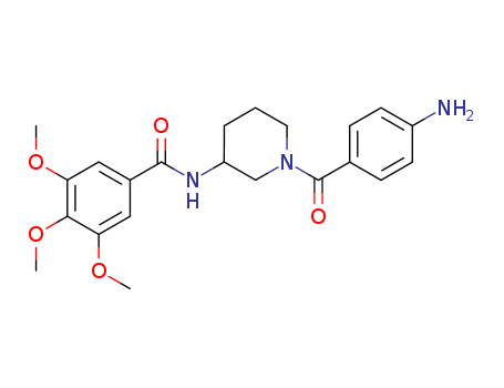 30751-15-6,N-(1-(p-Aminobenzoyl)-3-piperidyl)-3,4,5-trimethoxybenzamide hydrate,Benzamide,N-[1-(p-aminobenzoyl)-3-piperidyl]-3,4,5-trimethoxy- (8CI)