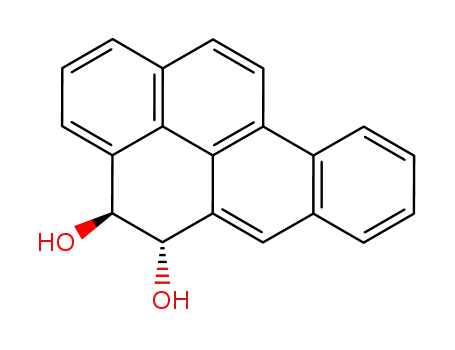 Molecular Structure of 62600-10-6 ((4S,5S)-4,5-dihydrobenzo[pqr]tetraphene-4,5-diol)