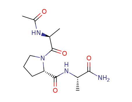 30802-31-4,N-acetyl-alanyl-prolyl-alaninamide,2-Pyrrolidinecarboxamide,1-(2-acetamidopropionyl)-N-(1-carbamoylethyl)-, stereoisomer (8CI);Acetylalanylprolylalaninamide; N-Acetyl-L-alanyl-L-prolyl-L-alaninamide