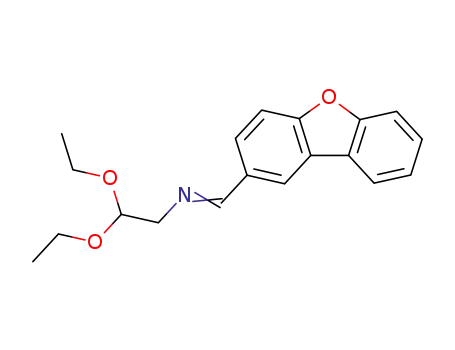 Molecular Structure of 23985-76-4 (N-[(E)-dibenzo[b,d]furan-2-ylmethylidene]-2,2-diethoxyethanamine)