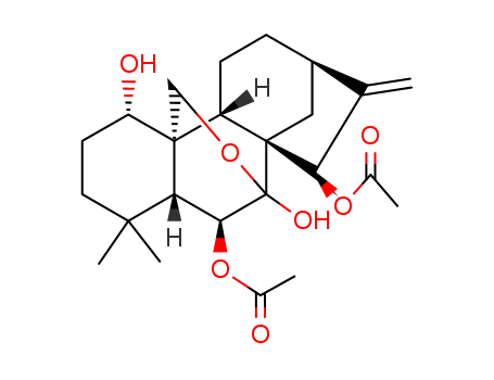 30220-42-9,Kaur-16-ene-1,6,7,15-tetrol,7,20-epoxy-, 6,15-diacetate, (1a,6b,7a,15b)- (9CI),Kaur-16-ene-1a,6b,7b,15b-tetrol, 7,20-epoxy-,6,15-diacetate (8CI); (-)-Eriocalyxin D; Epienmenin; Eriocalyxin D