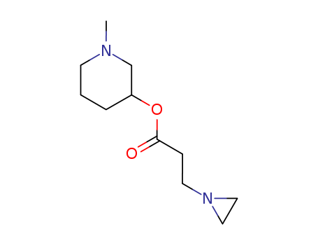 24116-24-3,1-methylpiperidin-3-yl 3-(aziridin-1-yl)propanoate,1-Aziridinepropionicacid, 1-methyl-3-piperidyl ester (8CI); 3-Piperidinol, 1-methyl-,1-aziridinepropionate (ester) (8CI)