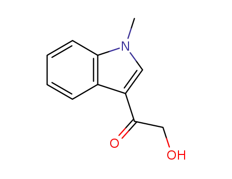 Molecular Structure of 23518-13-0 (2-hydroxy-1-(1-methyl-1H-indol-3-yl)ethanone)