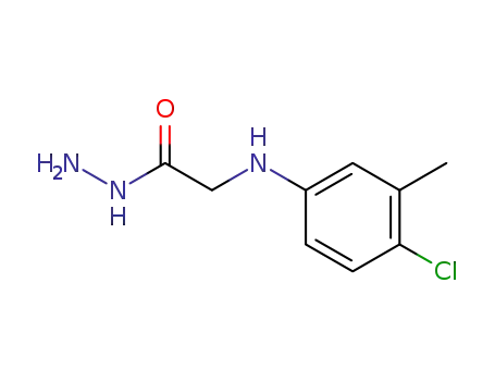 Molecular Structure of 2370-45-8 (2-[(4-chloro-3-methylphenyl)amino]acetohydrazide (non-preferred name))