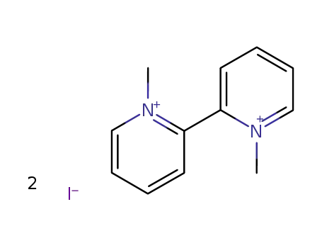 Molecular Structure of 23484-62-0 (2,2'-Bipyridinium,1,1'-dimethyl-, iodide (1:2))